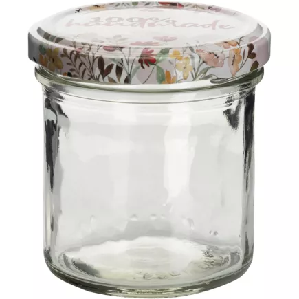 Słoiki do przetworów Gastro 165 ml, zakrętka z napisem „handmade”, zestaw 6 sztuk