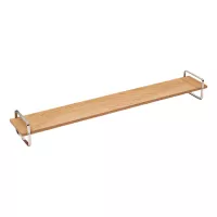 COMAS Drewniana podstawka ekspozycyjna z ramą stalową, wysokość: 120 mm, długość: 800 mm