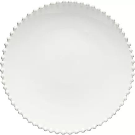 COSTA NOVA Pearl Talerz płytki, wysokość: 32 mm, średnica: 284 mm, biały