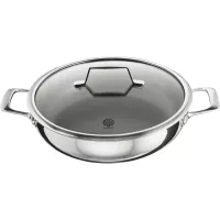 Astral Patelnia do smażenia ze szklaną pokrywką, wysokość: 90 mm, długość: 350 mm
