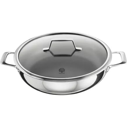 Astral Patelnia do smażenia ze szklaną pokrywką,, wysokość: 100 mm, długość: 380 mm