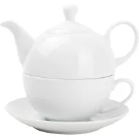 FINE 2 DINE Appetite Čajová sada Tea-for-One, bílá, porcelán, obsah: 0,45 litru, výška: 140 mm
