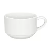BAUSCHER Smart Šálek na kávu, objem: 0,18 litru, výška: 55 mm, průměr: 82 mm, bílý