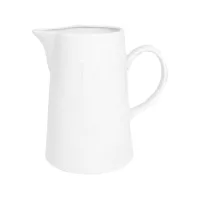 Dzbanek na mleko ceramiczny, biały, pojemność: 1,00 litra, wysokość: 185 mm, długość: 180 mm, szerokość: 90 mm