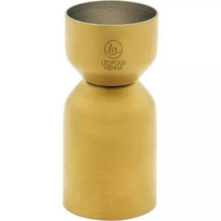 LEOPOLD VIENNA Arinto Jigger 2+4 cl, zlatý, výška: 85 mm, průměr: 42 mm