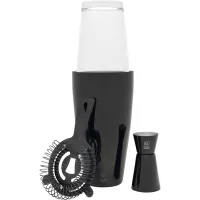 LEOPOLD VIENNA Acolon Boston-Shaker 3dílná sada, černá, výška: 250 mm, průměr: 95 mm