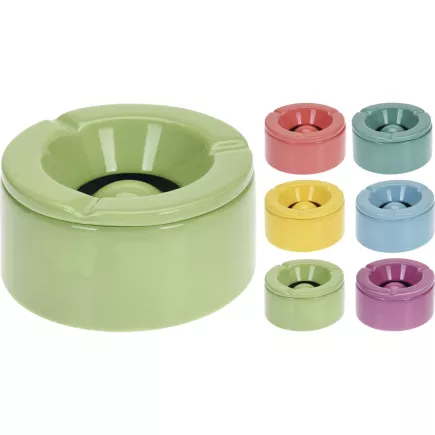 Popielniczka ceramiczna, różne kolory, wysokość: 60 mm, ø: 120 mm
